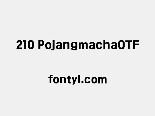 210 PojangmachaOTF