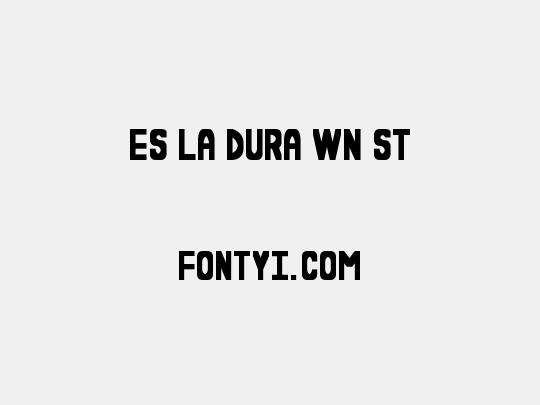 Es la dura wn St