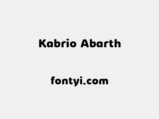 Kabrio Abarth