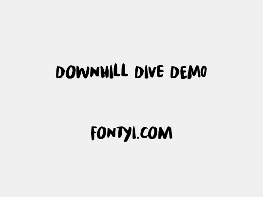 Downhill Dive DEMO