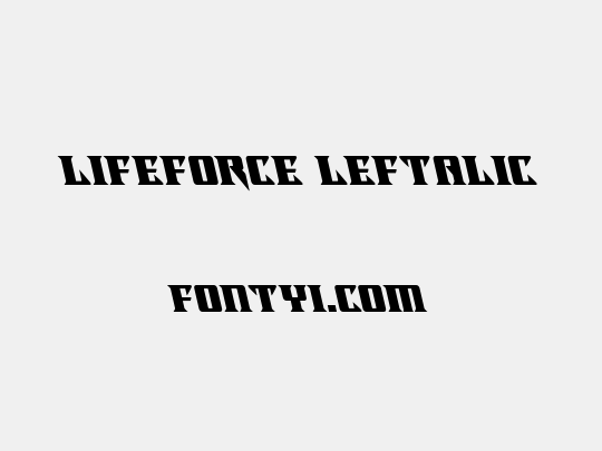 Lifeforce Leftalic