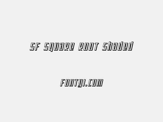 SF Square Root Shaded