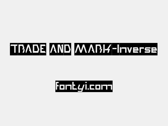TRADE AND MARK-Inverse
