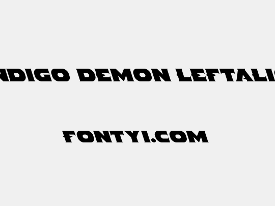 Indigo Demon Leftalic