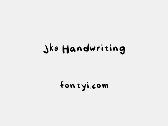 Jks Handwriting