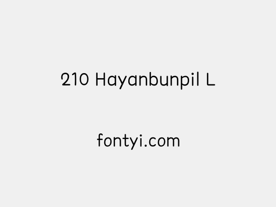 210 Hayanbunpil L