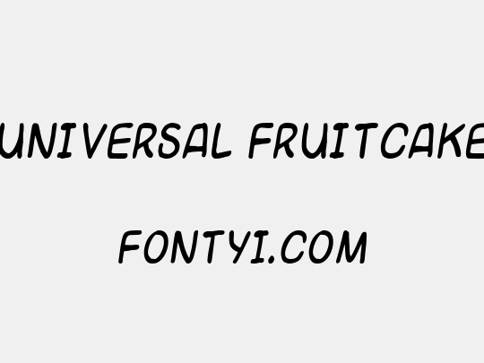 Universal fruitcake