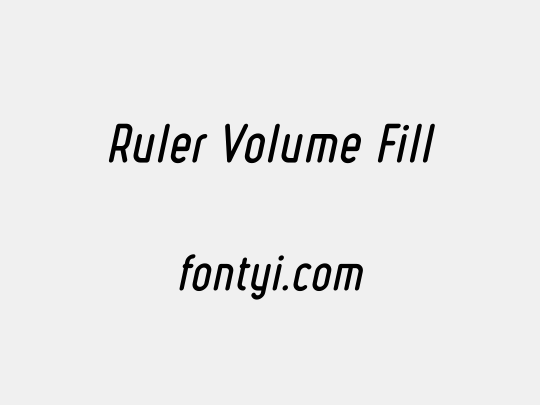Ruler Volume Fill