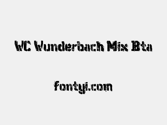 WC Wunderbach Mix Bta