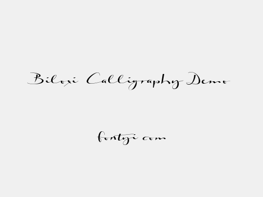 Biloxi Calligraphy Demo