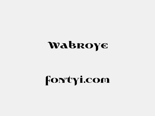 Wabroye