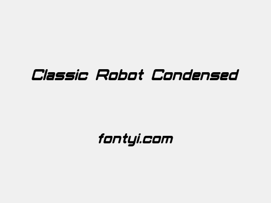 Classic Robot Condensed