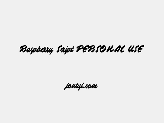 Raspberry Script PERSONAL USE