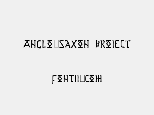 Anglo-Saxon Project