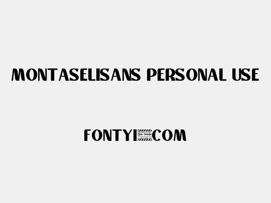 Montaselisans Personal Use