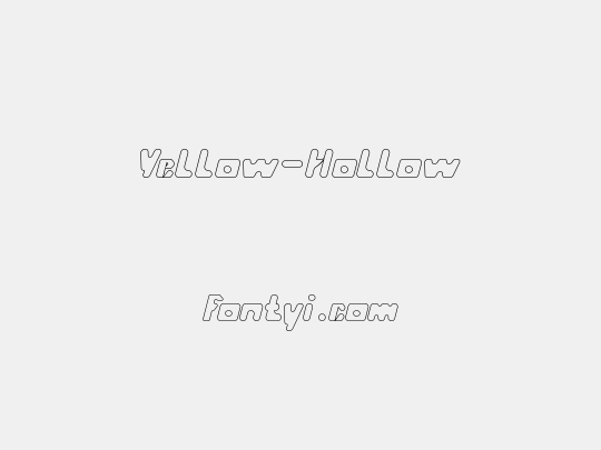 Yellow-Hollow