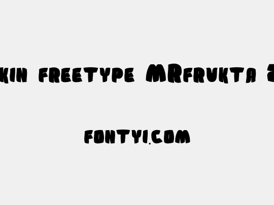 Sumkin freetype MRfrukta 2010