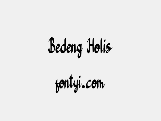 Bedeng Holis