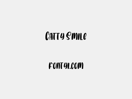 Catty Smile