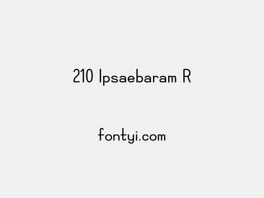 210 Ipsaebaram R