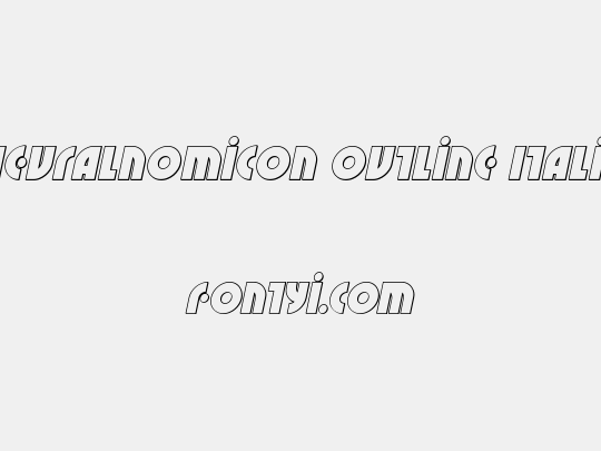 Neuralnomicon Outline Italic
