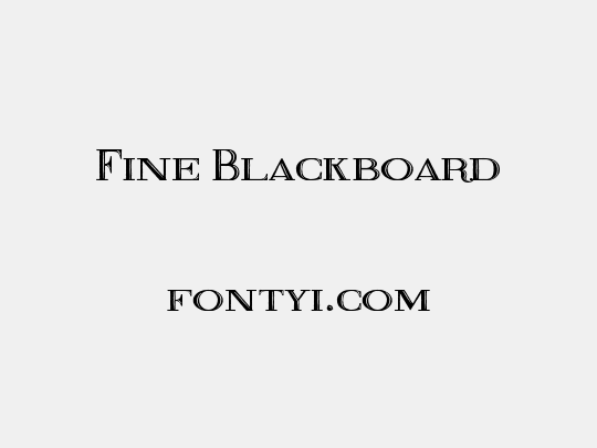 Fine Blackboard