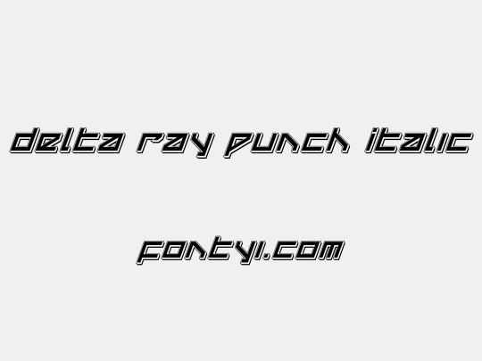 Delta Ray Punch Italic