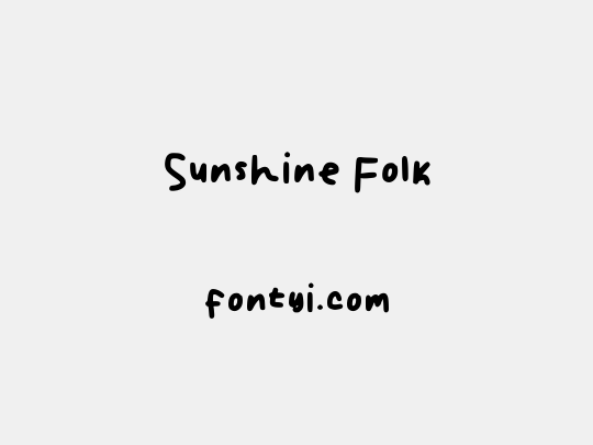 Sunshine Folk