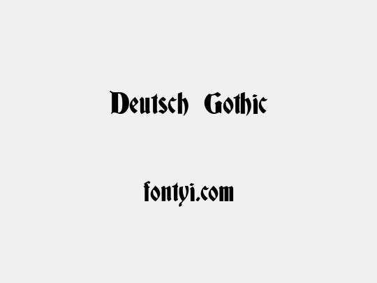 Deutsch Gothic