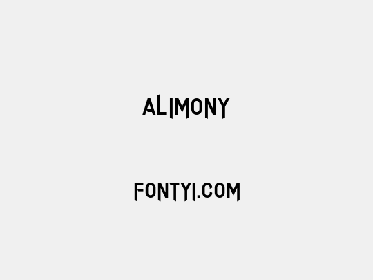 Alimony