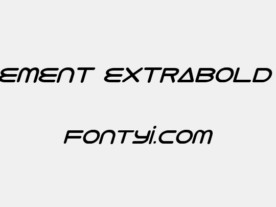 8th Element ExtraBold Italic