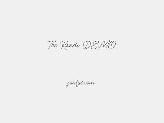 The Randi DEMO
