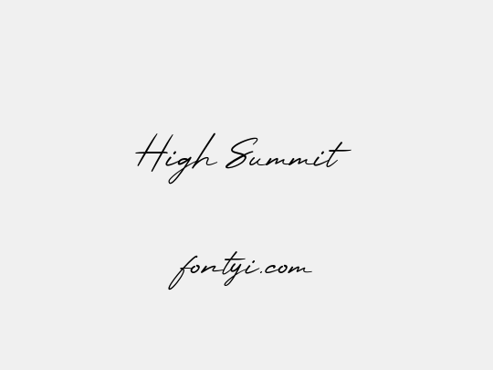 High Summit