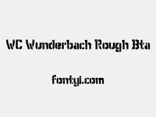 WC Wunderbach Rough Bta