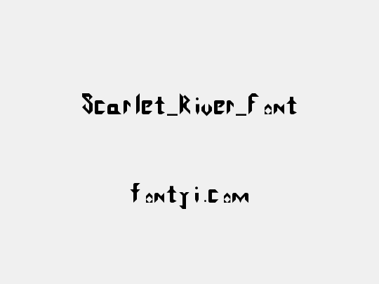 Scarlet_River_Font