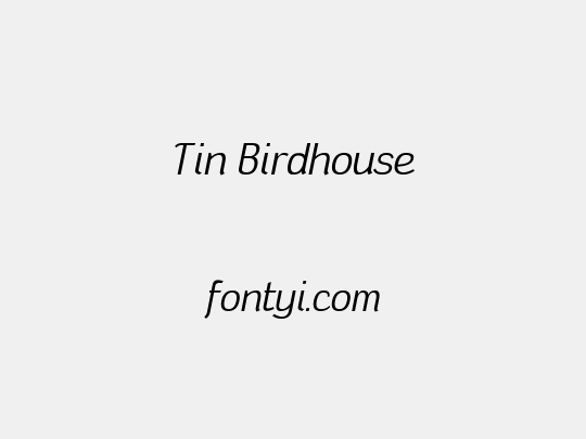 Tin Birdhouse