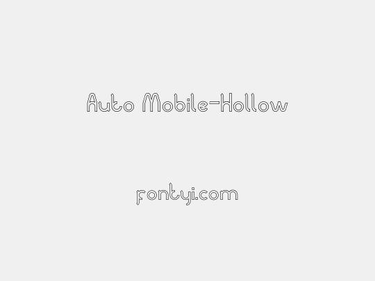 Auto Mobile-Hollow