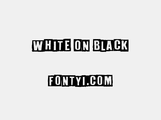 White On Black