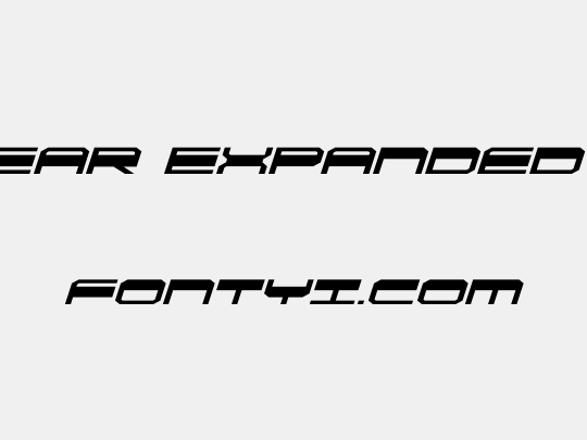 QuickGear Expanded Italic
