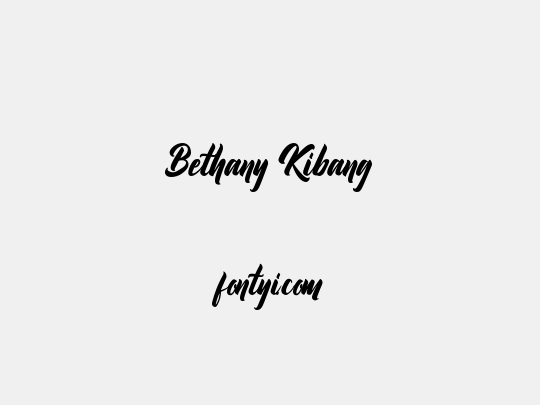 Bethany Kibang