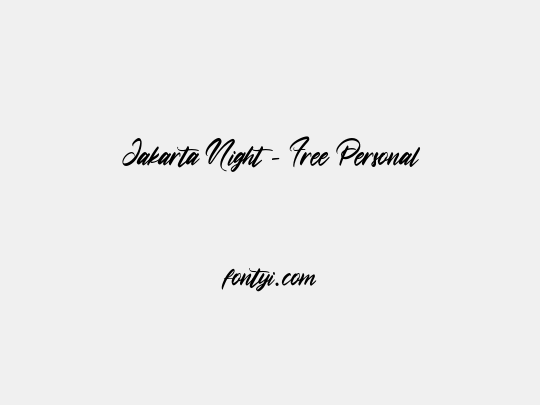 Jakarta Night - Free Personal 