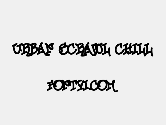 Urban Scrawl Chill