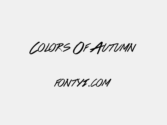 Colors Of Autumn