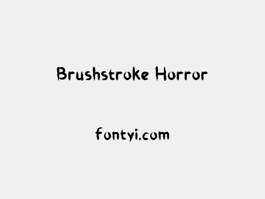 Brushstroke Horror