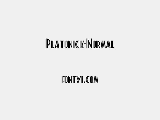 Platonick-Normal