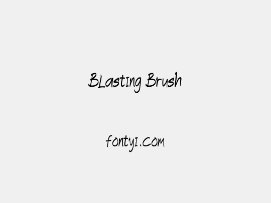 Blasting Brush