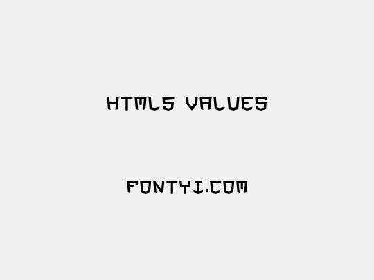 HTML5 Values