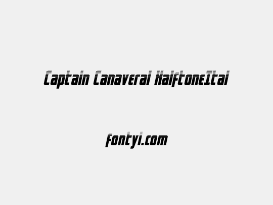 Captain Canaveral HalftoneItal
