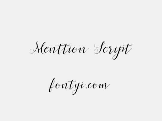 Menttion Script