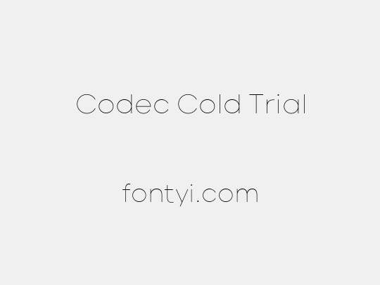 Codec Cold Trial